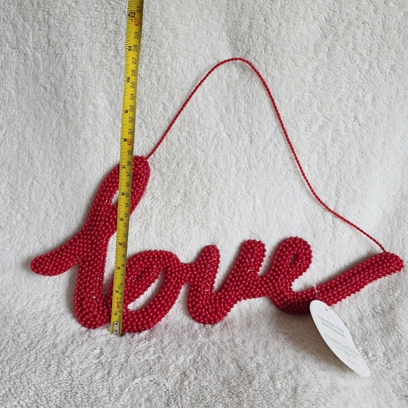 Threshold target 2025 Beaded Love Valentine's Wall Hanging decor, NWT 7.5 × 15.5 - Picture 5 of 7
